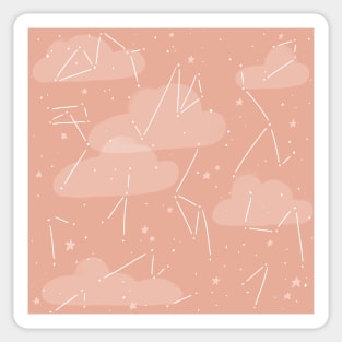 Blush Pink Constellations Sticker